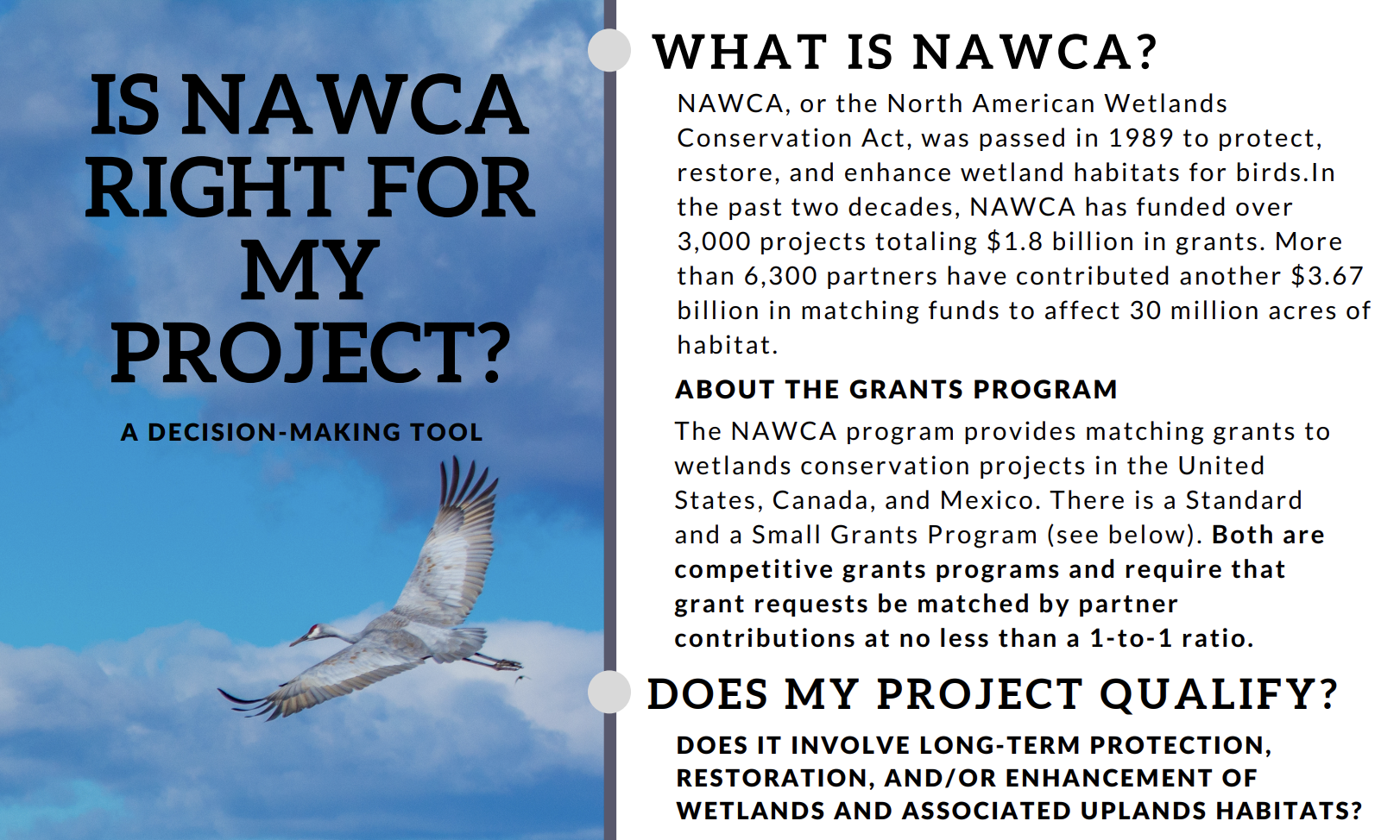 What is NAWCA? And is it Right for Your Project?